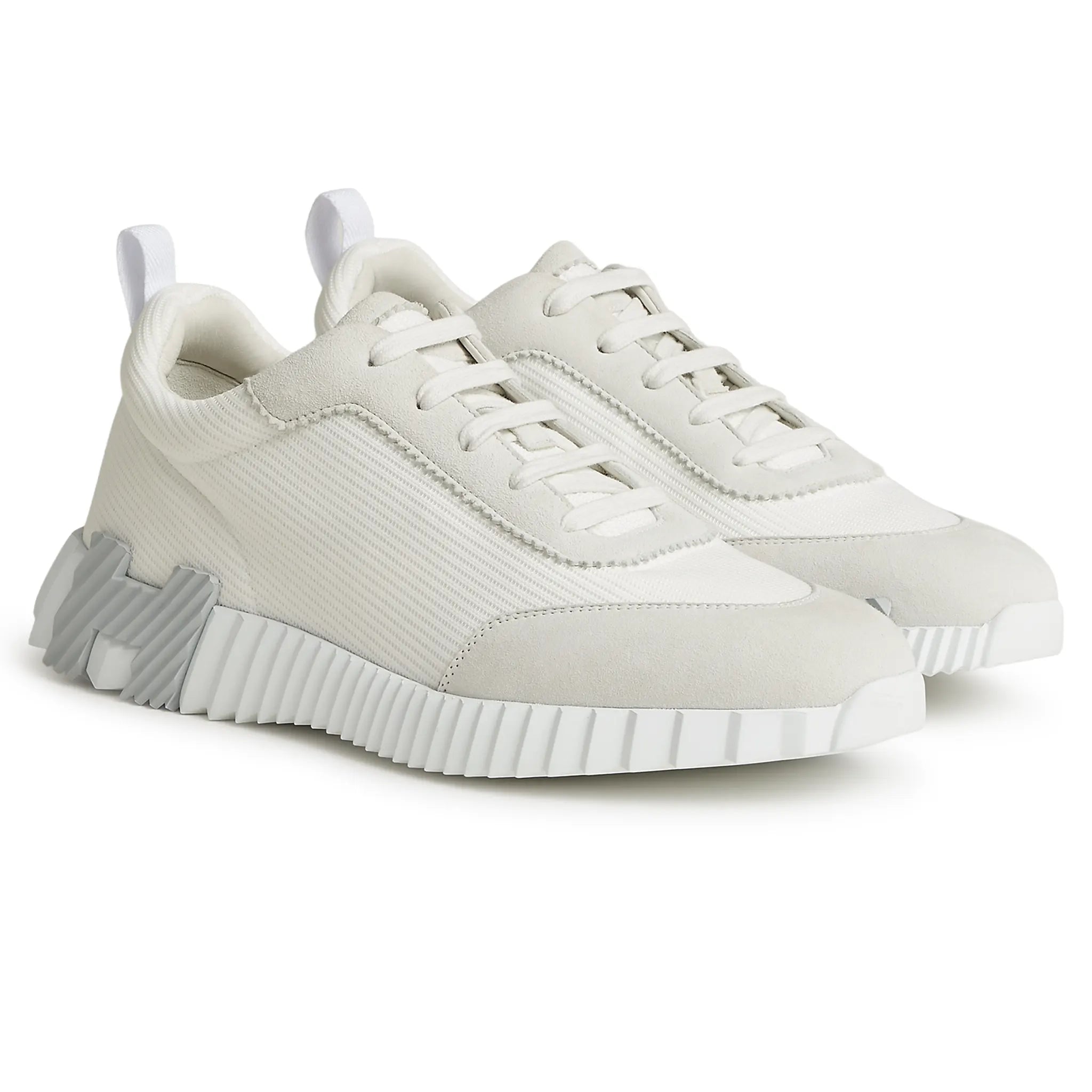 Front Side view of Hermes Paris Bouncing Sneaker Blanc H231764ZH90390